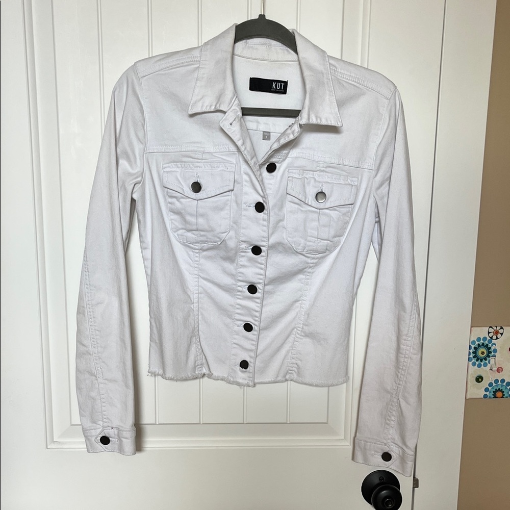 Kut from the Kloth White Jean Jacket